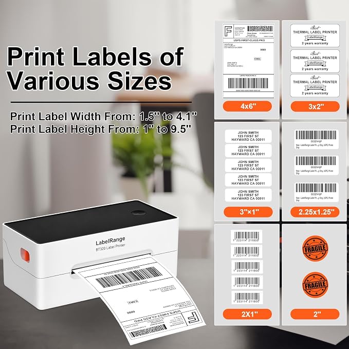 LabelRange Ecommerce Label Printer 4x6, Thermal Shipping Label Printer - Image 4