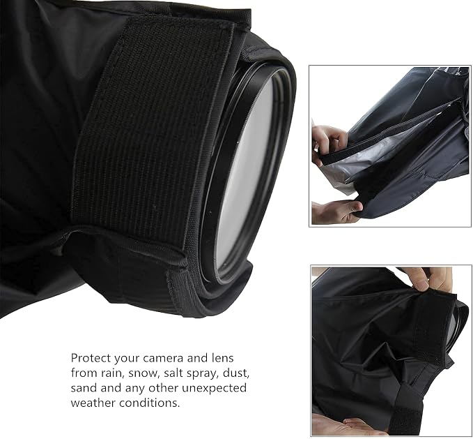 Professional DSLR Camera Rain Cover Gear Large Sleeve Protection - Image 5