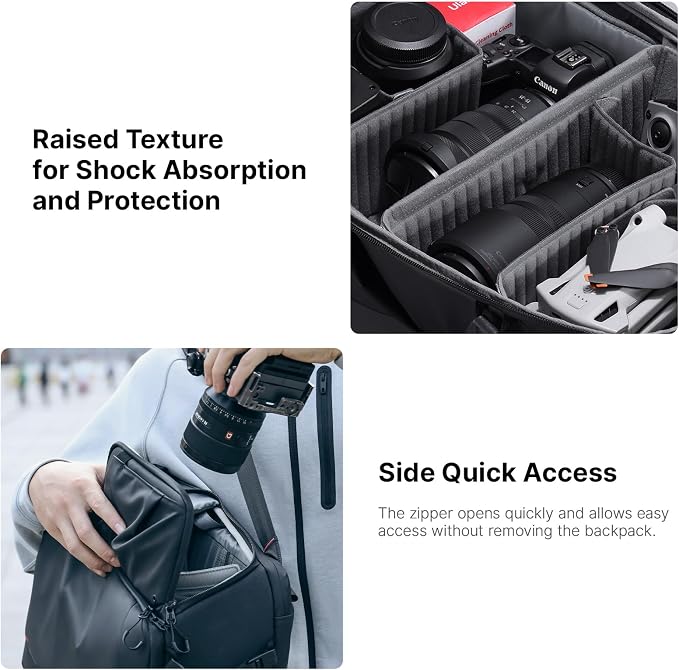 UURig ULANZI BP09 Traker Camera Backpack • 22L • Versatile Camera Travel Bag • - Image 7
