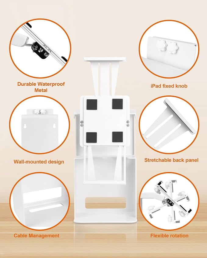 Zywell Tablet Kiosk TS32 White Stand - Image 4