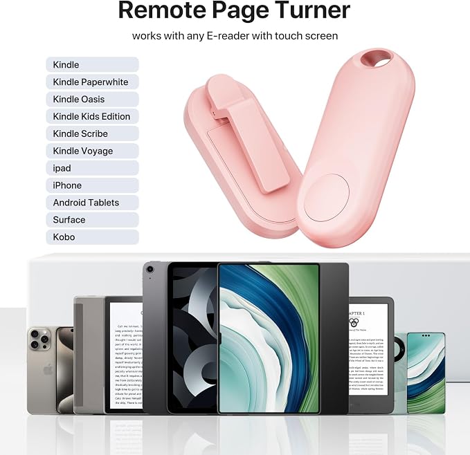 RF Remote Control Page Turner for Kindle Paperwhite Accessories Ipad Reading - Image 6