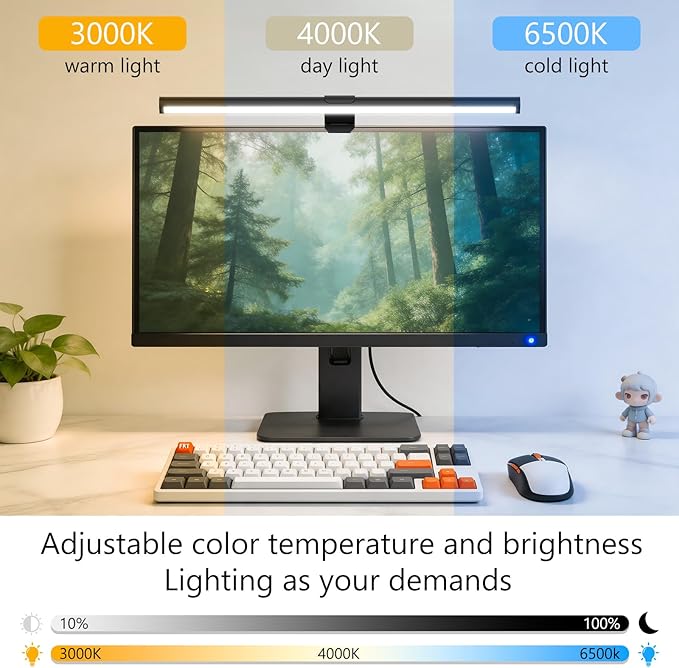Monitor Light Bar, Eye-Care USB Computer Monitor Lamp - Image 4