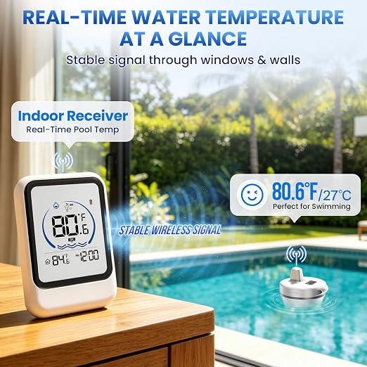 Wireless Pool Thermometer with Indoor Monitor - Image 3