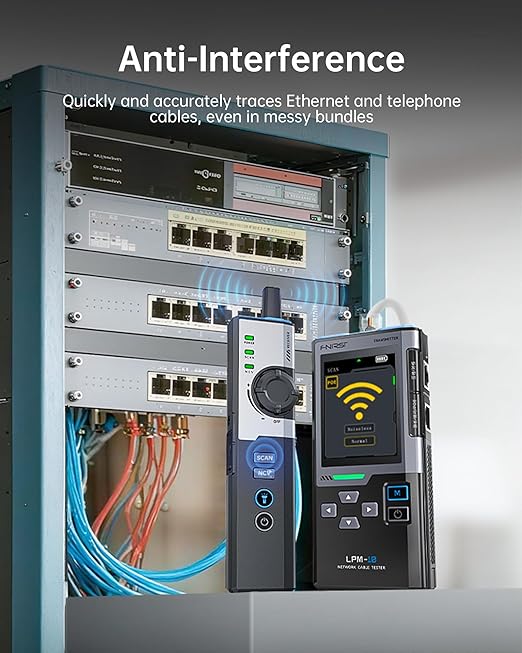 FNIRSI LPM-10A Ethernet Tester, Network Cable Tester Kit - Image 4