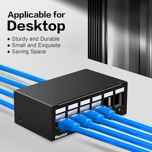Patch Panel 6 Port Keystone Network Blank Patch Panel UTP/STP Compatible - Image 7