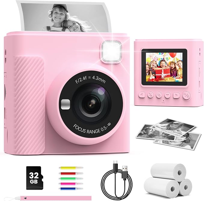 TIATUA Kids Instant Print Camera, Christmas Birthday Gifts by SpecializeinKidsCameraToys