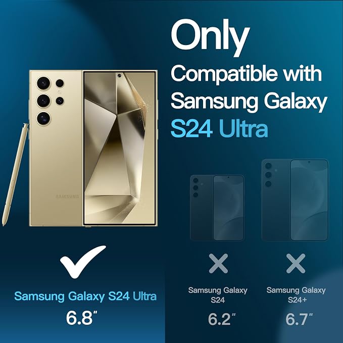 JETech Screen Protector for Samsung Galaxy S24 Ultra 5G 6.8-Inch - Image 3