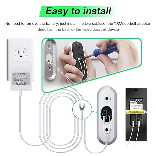 18V 500mA Video Doorbell Transformer Compatible - Image 7