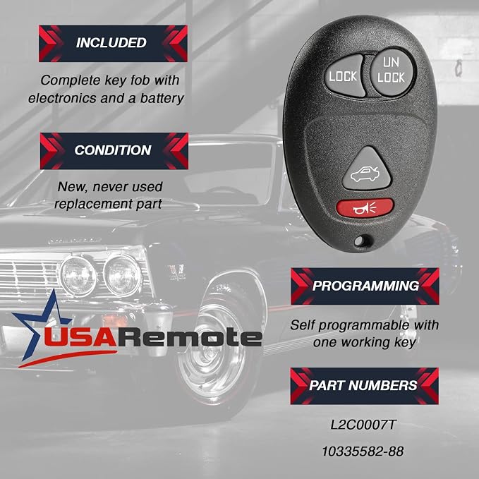 2 Keyless Entry Remote Key Fob - Image 4