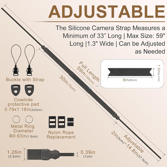 FIEIL Neck Strap Silicone Camera Straps - Image 5