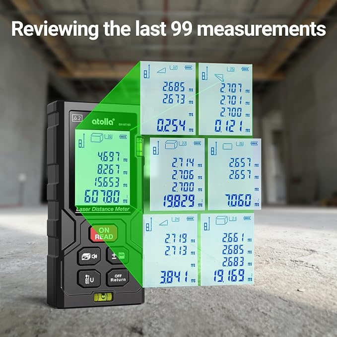 atolla Laser Measure, Digital Laser Distance Meter - Image 5