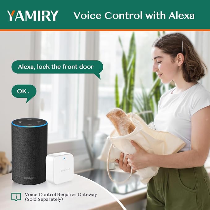 Yamiry Smart Door Lock, Biometric Fingerprint, Keyless Entry, App Control - Image 4