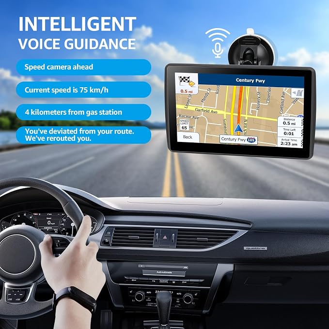 7 Inch GPS Navigator for Car Truck RV, 2026 Latest Map GPS for Car - Image 3
