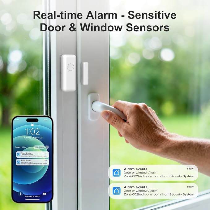 Alarm System for Home Security WiFi+4G, Smart Door/Window Alarm Systems Kit - Image 4