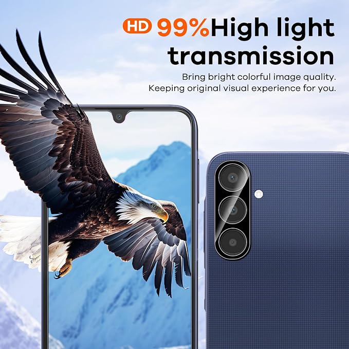 4+4 Pack for Samsung Galaxy A25 5G Screen Protector & Phone Camera Lens - Image 6