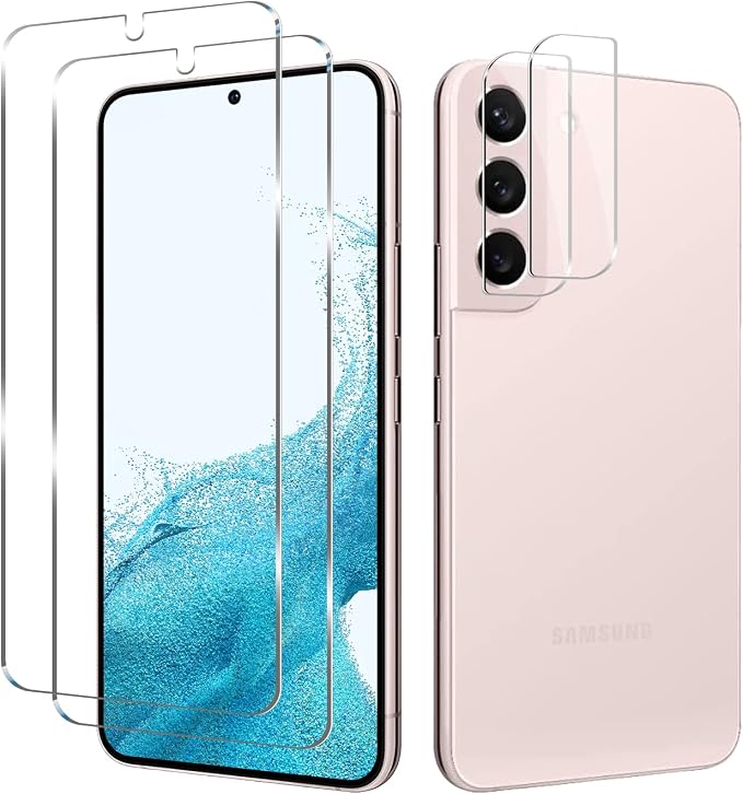 BIGFACE Galaxy S22 Plus Tempered Glass Screen Protector, 2 Pack, Anti-Scratch by Wehaveaprofessionalteam