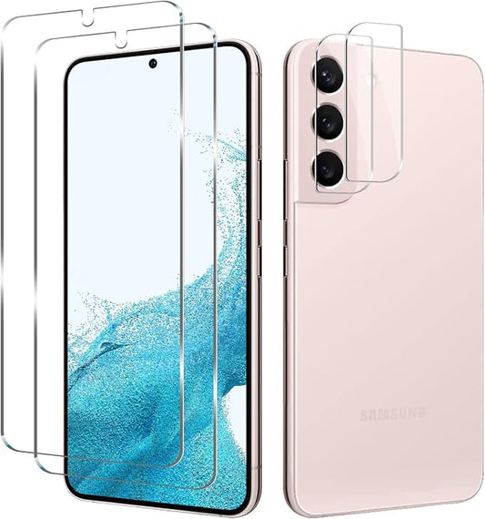 BIGFACE Galaxy S22 Plus Tempered Glass Screen Protector, 2 Pack, Anti-Scratch by Wehaveaprofessionalteam