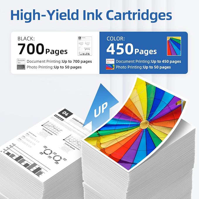 67XL Ink Cartridges Black/Color Combo Pack Compatible - Image 4