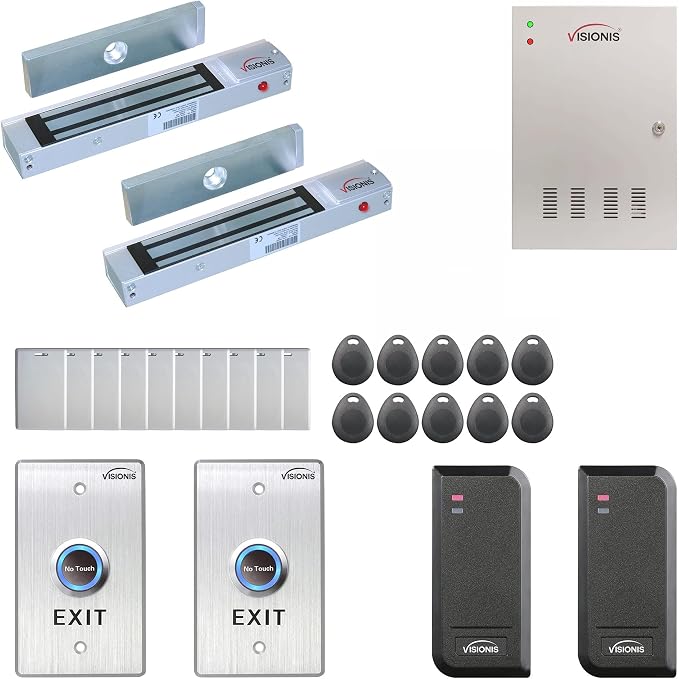 Visionis FPC-6131 Two Doors Door Access Control Out Swing Door 300lbs Mag Lock by Visionis