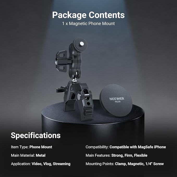 NEEWER Magnetic Mobile Phone Holder - Image 7