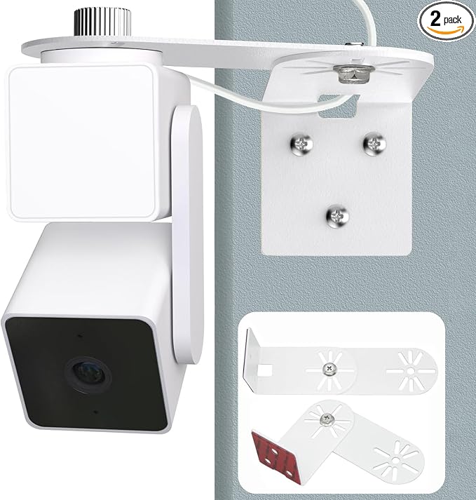 2Pack Metal Swivel Wall Mount Bracket by DurableAdaptableWeatherpr