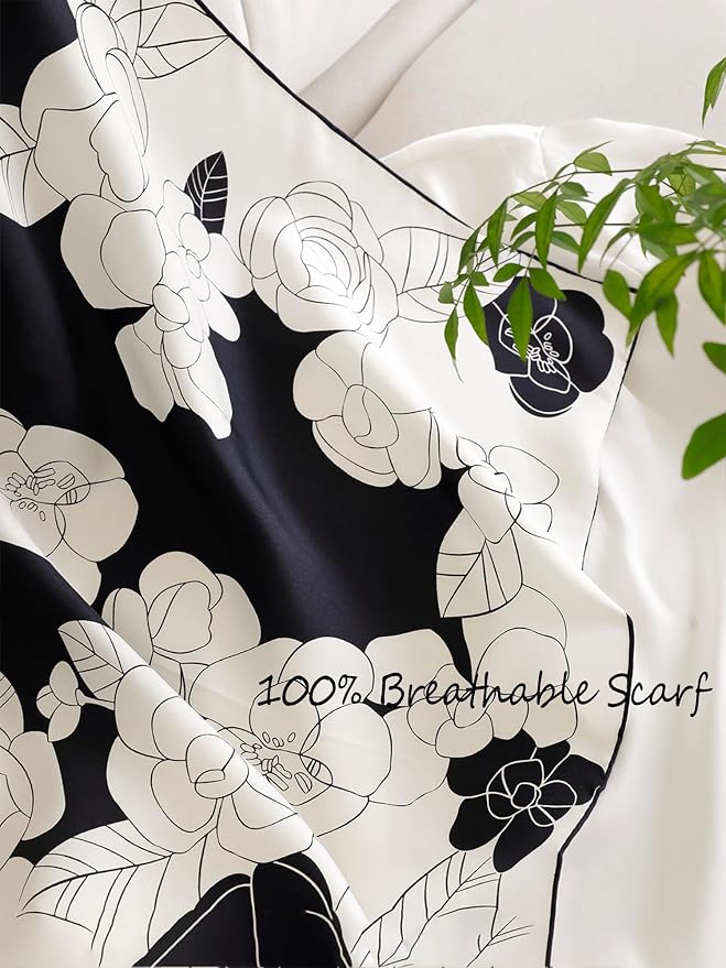 Silky Scarf for Women Lightweight Satin Bandanas Neck Hair Wrap For Sleeping - Image 5