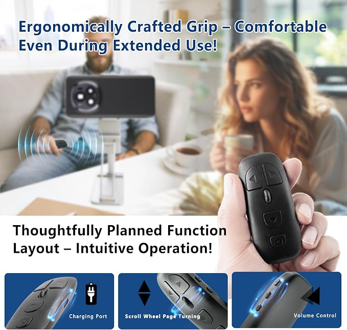 TikTok Multi-Function Scroll Ring Remote Control – Supports Page Turning - Image 5