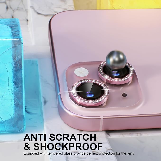 Choiche Compatible for iPhone 15 /iPhone 15 Plus Camera Lens Protector Bling - Image 3