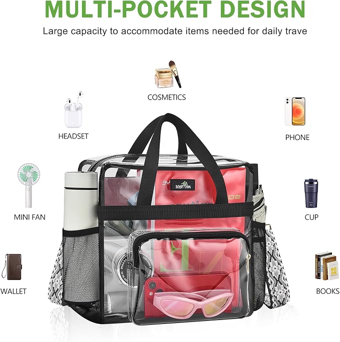 MAY TREE Clear Bag for Stadium Events, Transparent Bag for Concert Sports Gym - Image 5