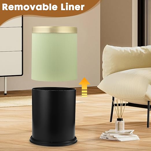 Smart Touchless Bathroom Trash Can, 2.8 Gallon Automatic Motion Sensor Rubbish - Image 6