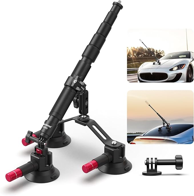 NEEWER Triple Suction Cup Car Mount Compatible by Neewer