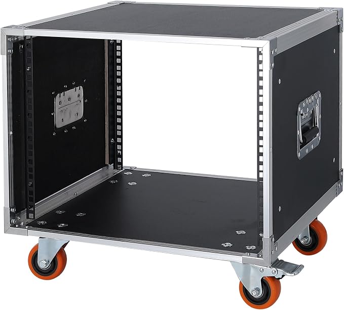 AV Gear Rack 8U Home Audio & Video Stage Stereo Equipment Storage Cabinet Stand by WikrOck