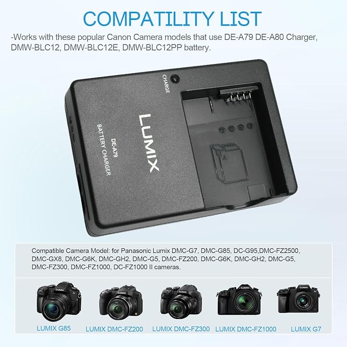 DE-A79 DE-A80 DMW-BLC12 Battery Charger - Image 6