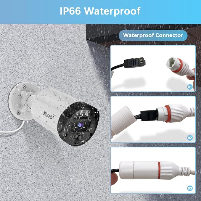 【90-Day Storage & 2-Way Audio】 Outdoor Wired Security Camera System, Wired Home - Image 6