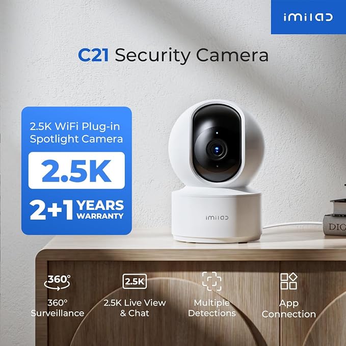 IMILAB 2.5K Indoor Camera, Room Camera - Image 2