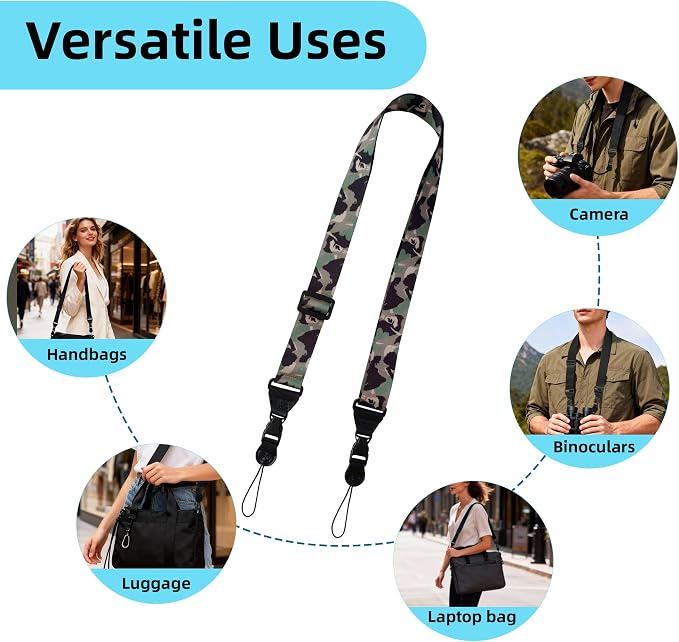 Adjustable Shoulder Strap:Comfortable iPad Strap Nylon Neck Lanyard - Image 8