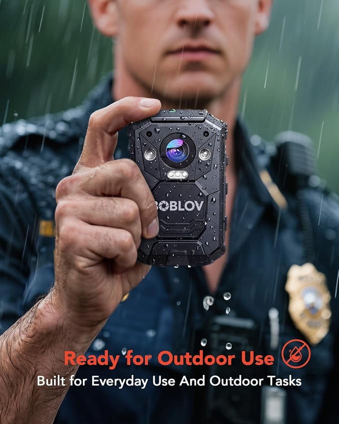 BOBLOV M12 2K Body Camera with Remote, 3500mAh Battery - Image 7