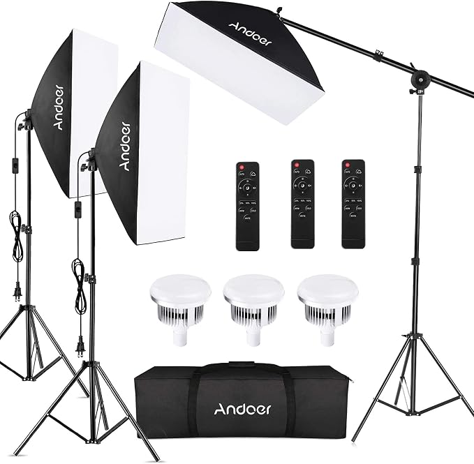 Andoer Softbox Photography Lighting Kit Professional Studio Equipment by Andoer