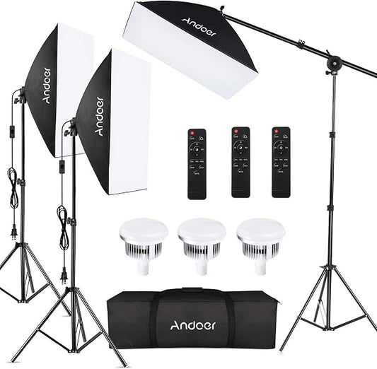 Andoer Softbox Photography Lighting Kit Professional Studio Equipment by Andoer