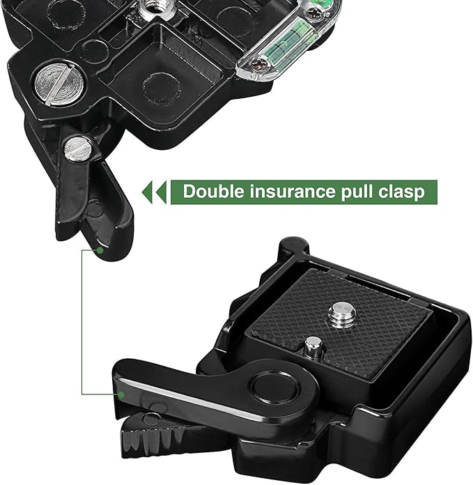 Konsait Camera Camcorder Tripod Monopod Ball Head QR-40 Quick Release Plate - Image 4