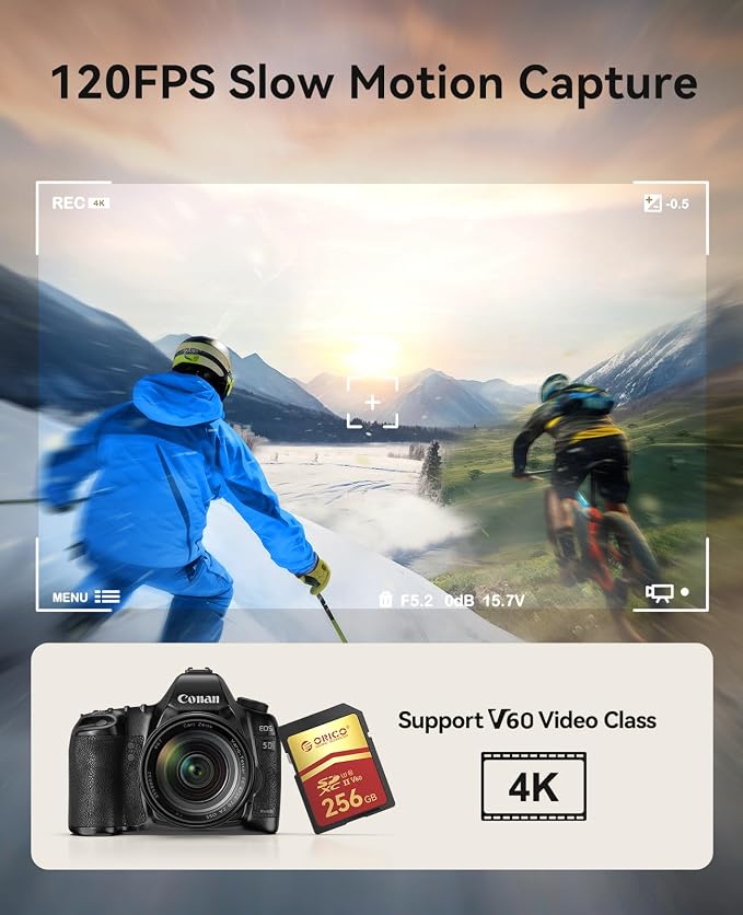ORICO 256GB SD Card, 4K UHD, Full HD, SDXC Memory Card - Image 5