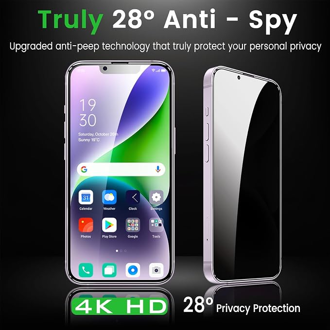 Romkasi 3 Pack Privacy Screen Protector - Image 3