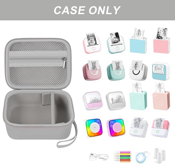 ANKHOH Label Maker Case for Memoking T02/ for Phomemo M02/ M02S/ M02 Pro/ Q30S/ - Image 2