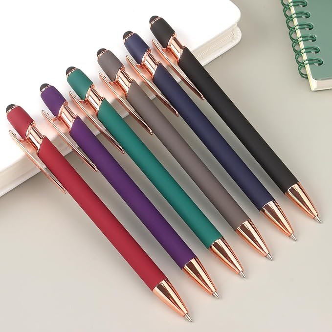 6 Pack Ballpoint Pen 2-in-1 Stylus Retractable Ballpoint Pen - Image 6