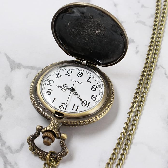 Men's Pocket Watch, Arabic Digital Dial Pocket Watches - Image 5