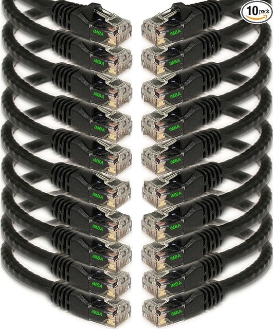 iMBAPrice 10' Cat5e Network Ethernet Patch Cable, 10 Pack by iMBAPrice