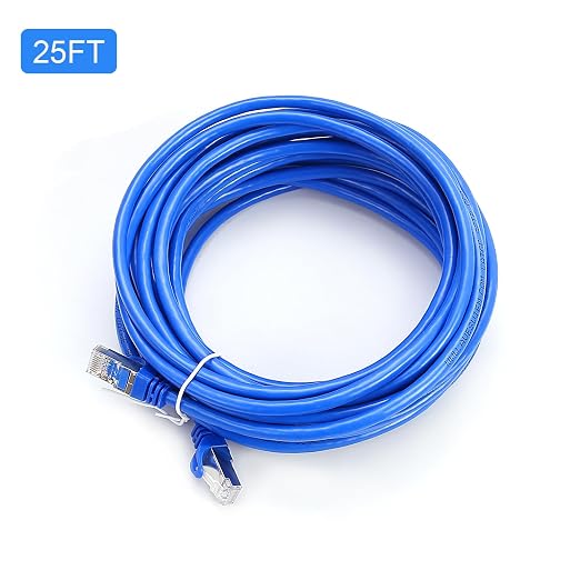 CAT 6 Shielded Ethernet Cable 25FT, Indoor High-Speed 10Gbps Snagless Shielded - Image 7