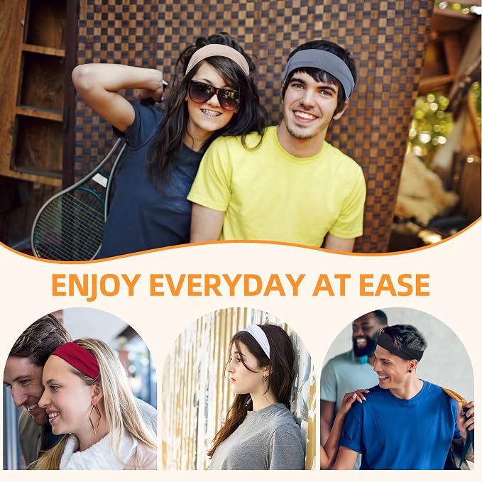8PCS Summer-Exclusive Non Slip Sports Elastic Soft Running Fashion Headbands - Image 6