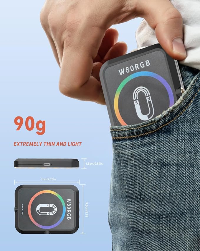 Portable Selfie Light for iPhone: Rechargeable Phone Fill Lights, Ring Light - Image 4