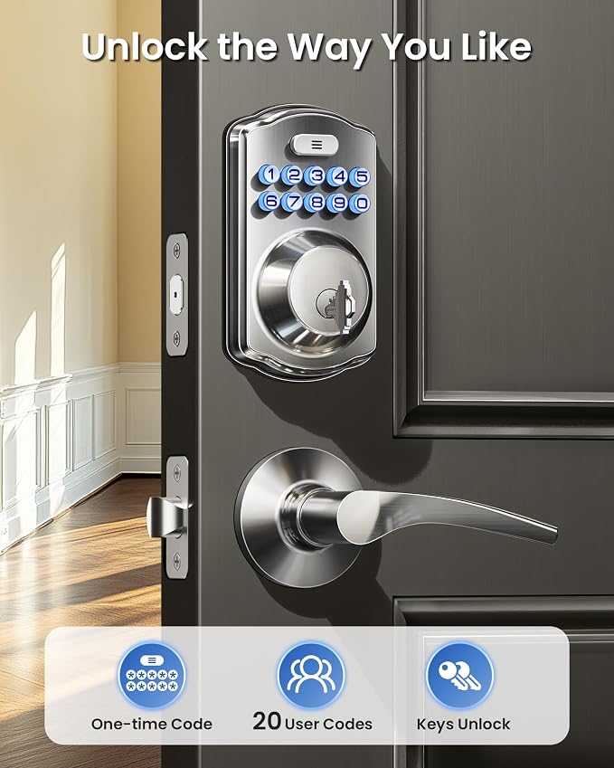Veise Keyless Entry Door Lock - Image 2